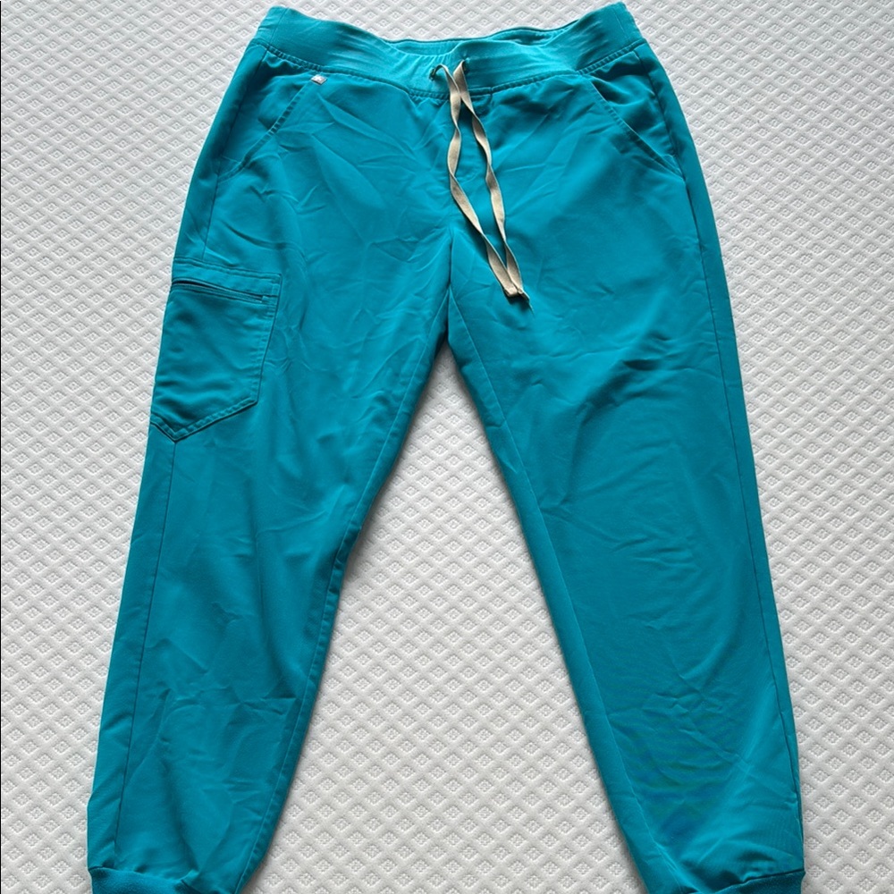 Figs Teal Jogger Scrub Pants